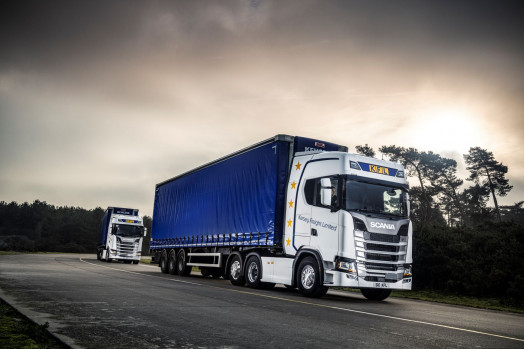 Kersey Freight Lorry On The Road